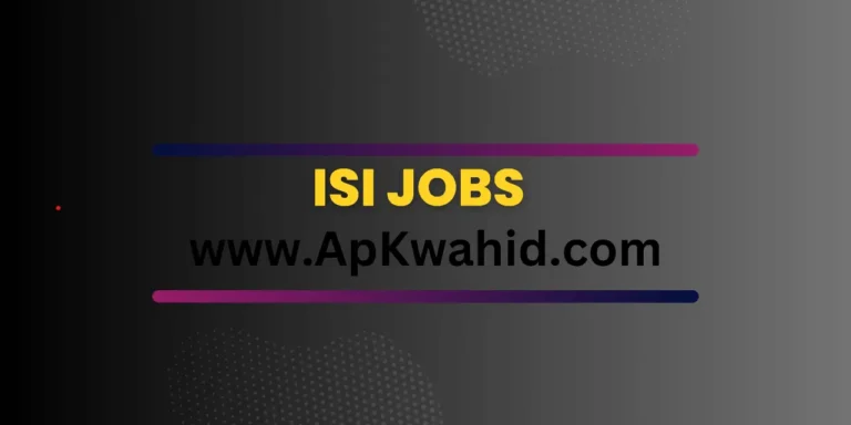 Join ISI Jobs 2024 Last Date