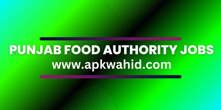 Punjab Food Authority Jobs 2024 Online Apply